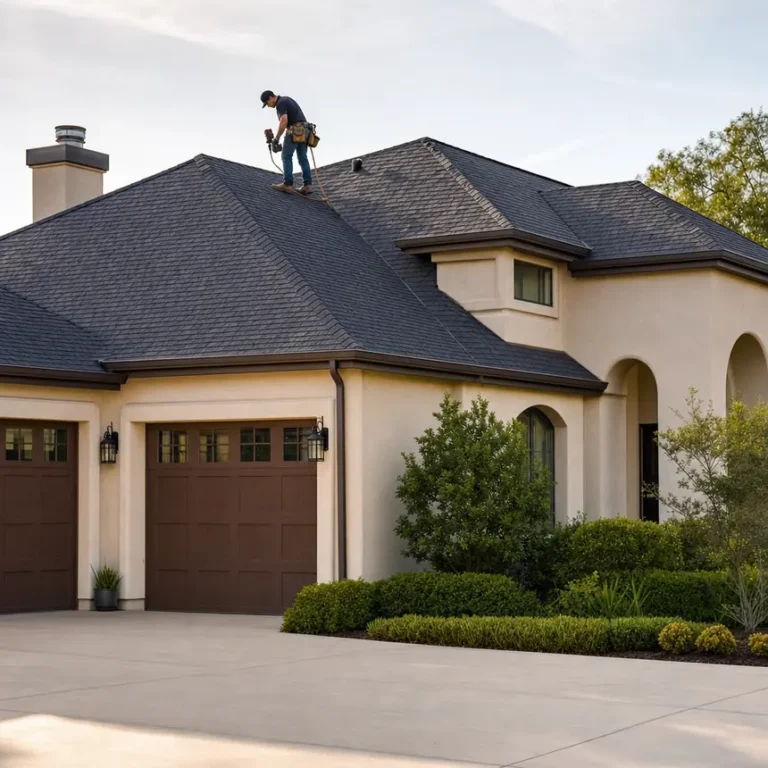 Home with an architectural asphalt shingle roof